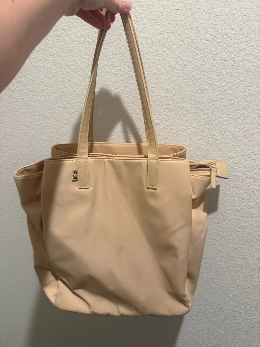 BEIS Commuter Beige Tote Bag
